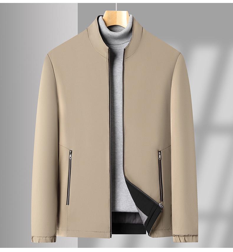 Men's Plus Velvet Thick Cotton Jacket for Autumn/Winter – Middle-aged & Elderly