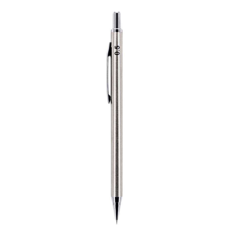 Full Metal Drafting Pencil 2B Automatic Pencil Simple Mechanical Pencil Student & Drafting Use 0.5mm