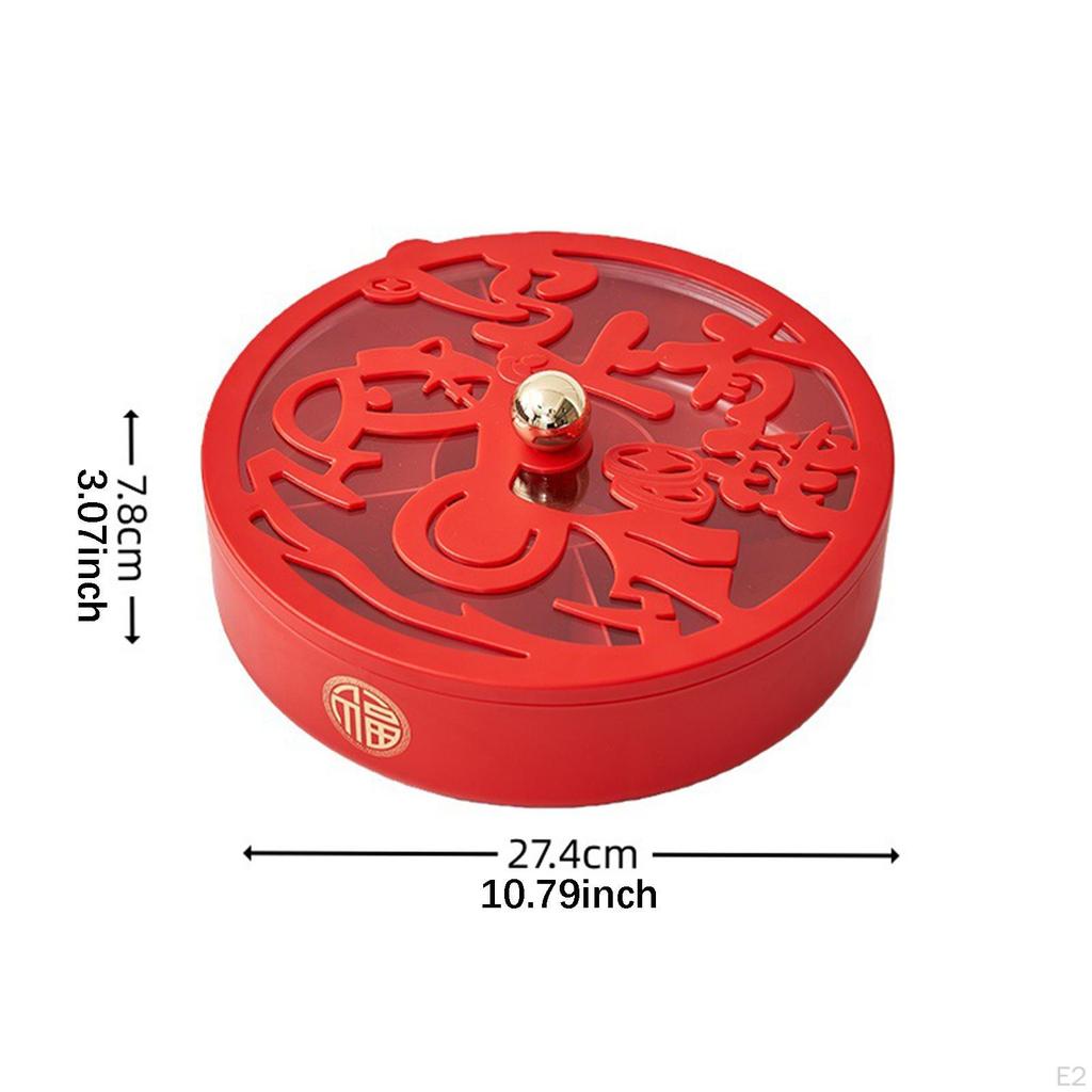 Geteilte Servierschale Trockenfrüchte Tischmittelstück Behälter Platte Snackbox für