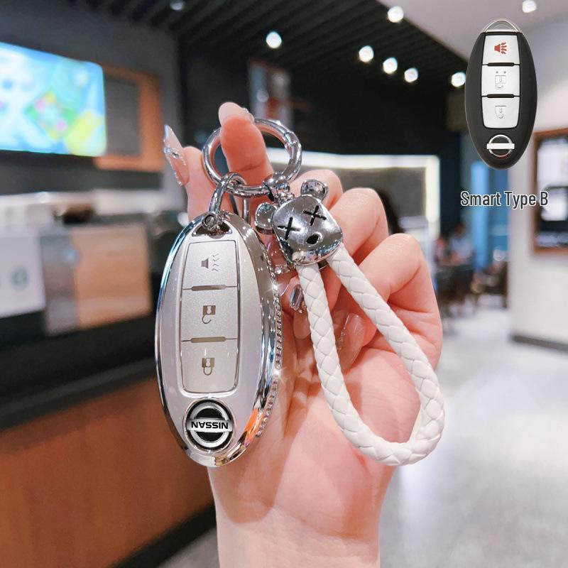 Krytky klíčů kompatibilní s modely Nissan: Sylphy, Teana, Qashqai, X-Trail, Tiida, Classic (14. generace), Murano, Kicks a Sunny.