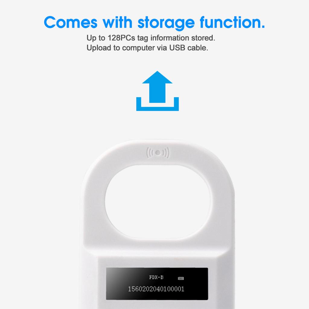 Animal   Rder Pet Supplies Portable Chip Scanner   Screen Handheld High Brightness(Black )