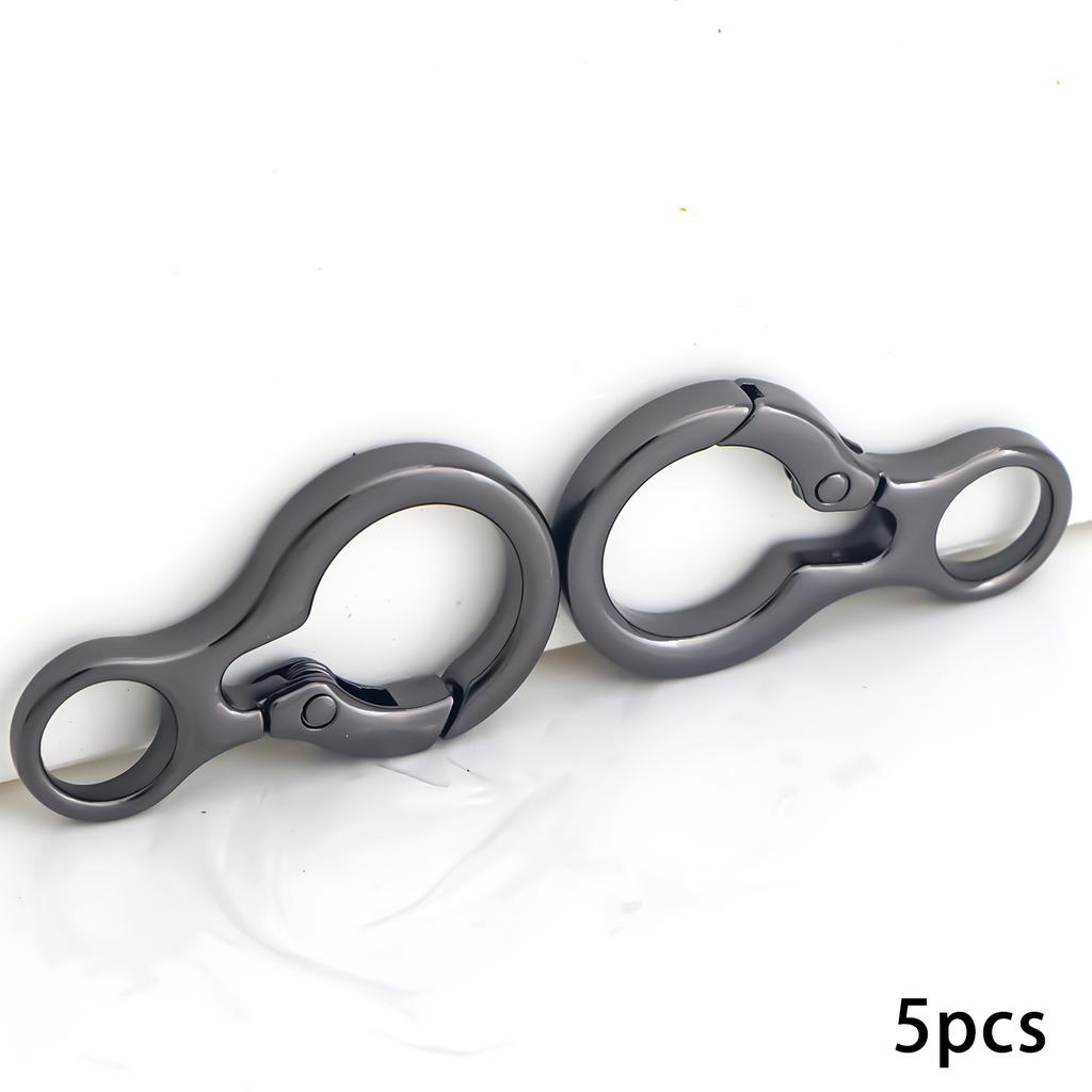5pcs Metal Round Keychains Keyring Key Chain Ring Clip Holder Organizer for Home Car Keys Key Finder Women Men
