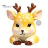Resin Car Interior Decoration Cute Animal Vent Clip Air Freshener with Aroma Pad, Lion Mini Ornament for Leopard Deer Owl Dashboard Ornament,