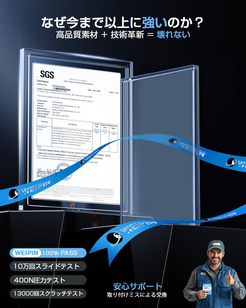 WEIPIN Nano Protective Film, Rankle 250, Air Conditioning Film, Ultra Transparent, Anti-Reflection, High Sensitivity