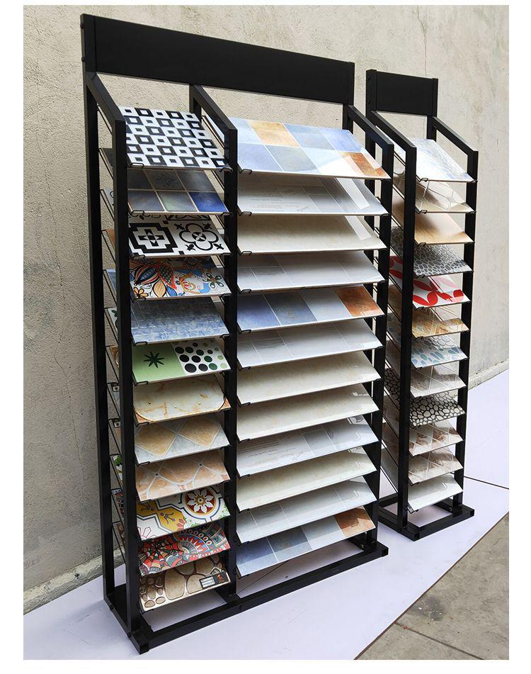Aluminum Buckle Plate Display Rack for Tiles, Cabinet Doors, Stone Samples, Ceiling Panels, and Wood Flooring
