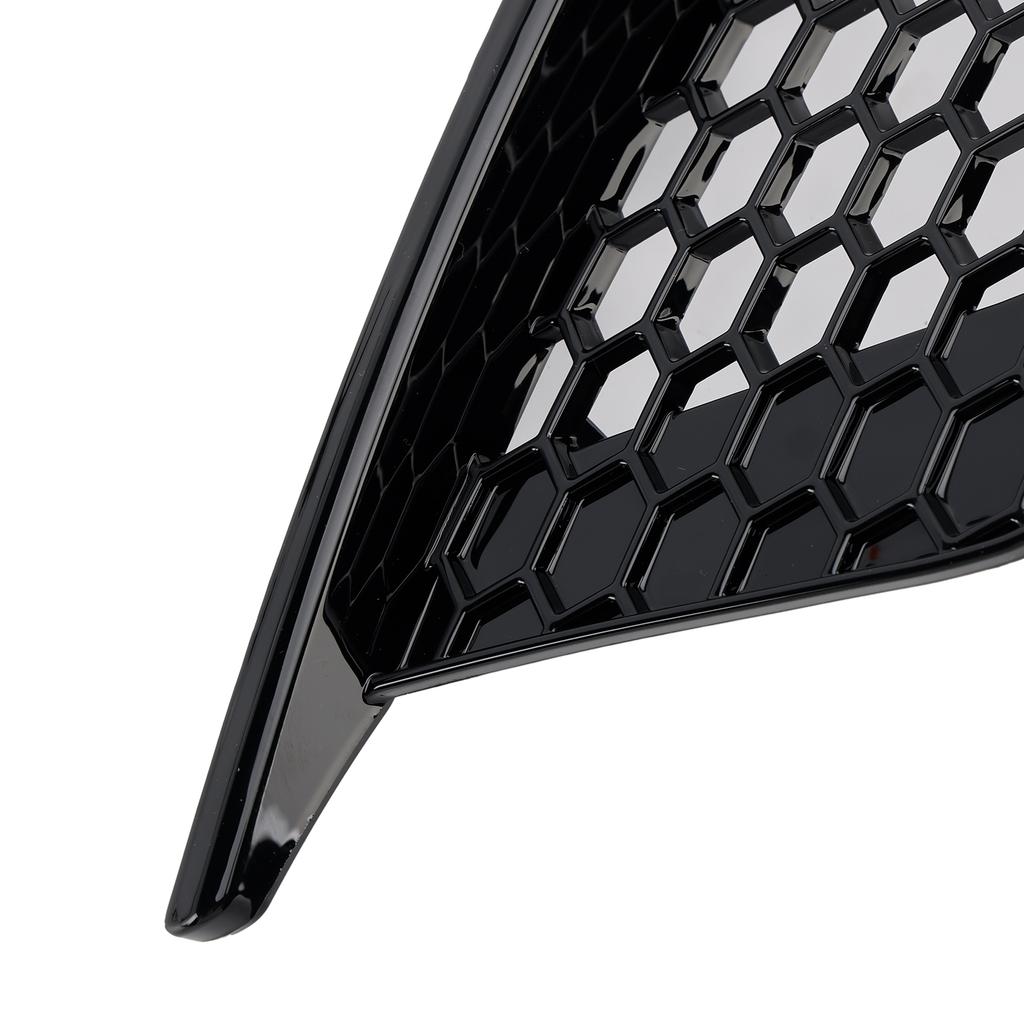 Gloss Black Front Fog Light Grill Covers 8V5807681A9B9 8V5807682A9B9 Fit A3 8V Sedan 2013-2016