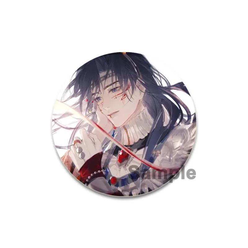 32/44/58mm Handmade Tinplate Plastic Badge Ashes of The Kingdom Brooches for Collar Clothes Backpack Jewelry Fans Gifts Card Games