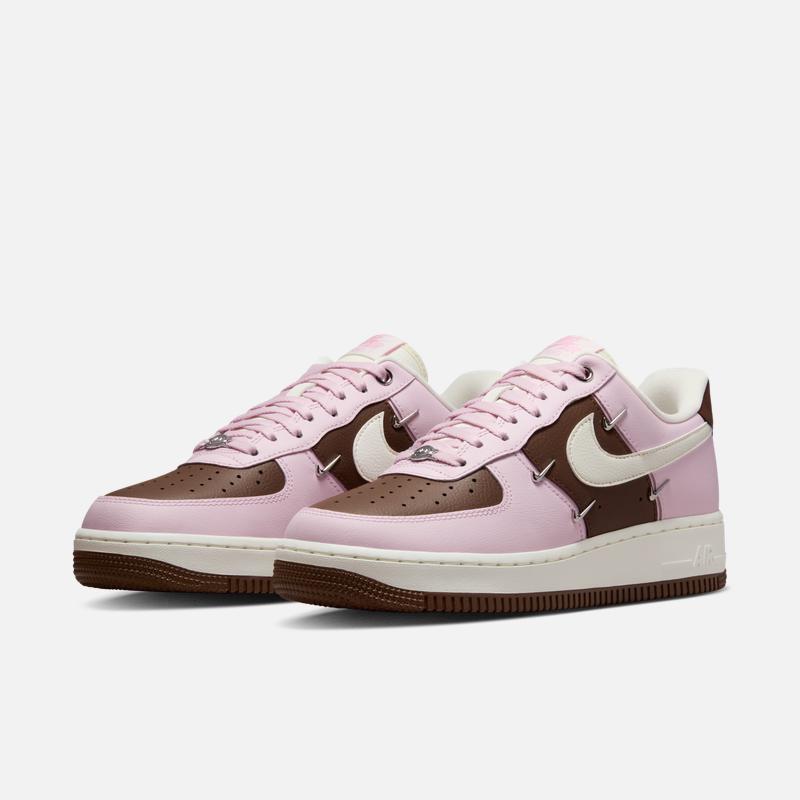 Nike Air Force One Women's Strawberry Mocha Sport Shoes - Winter New Style - NIKE AIR FORCE 1 IO7595