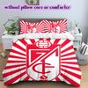 Granada CF football Pattern Bedding,Quilt Set Quilt Cover Pillowcase Home Birthday Gift (1*duvet cover+2*pillowcase,without core)