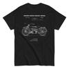1924 Vintage Motocykl Paten  Unisex Klasyczny T-Shirt
