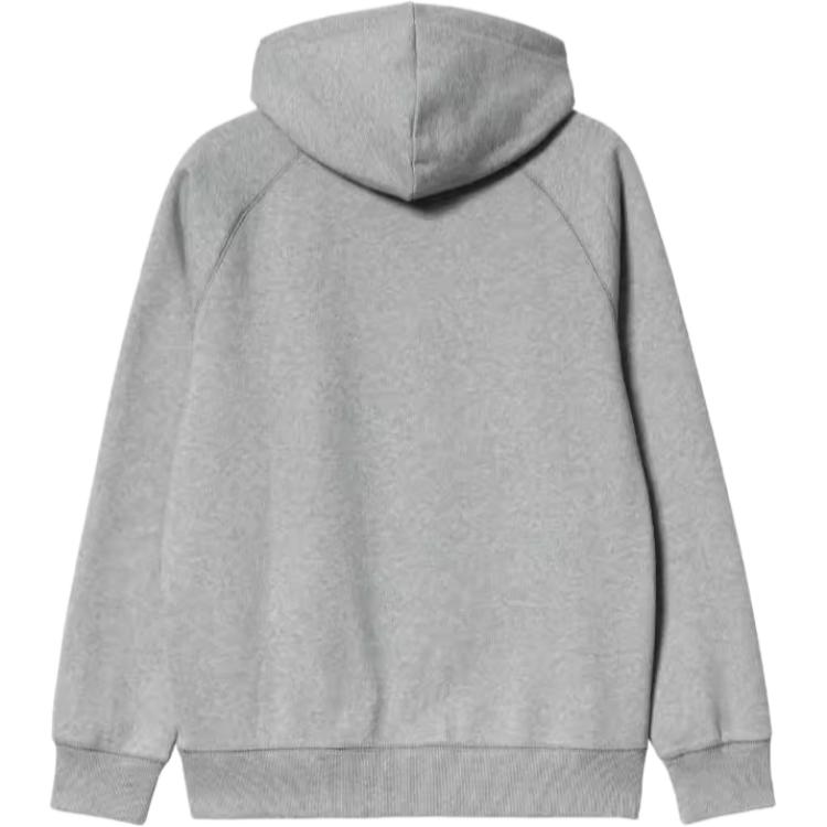 Carhartt WIP Solid Color Drawstring Hooded Long Sleeve Sweatshirt Men sweatshirts Gray I033661-00M-XX