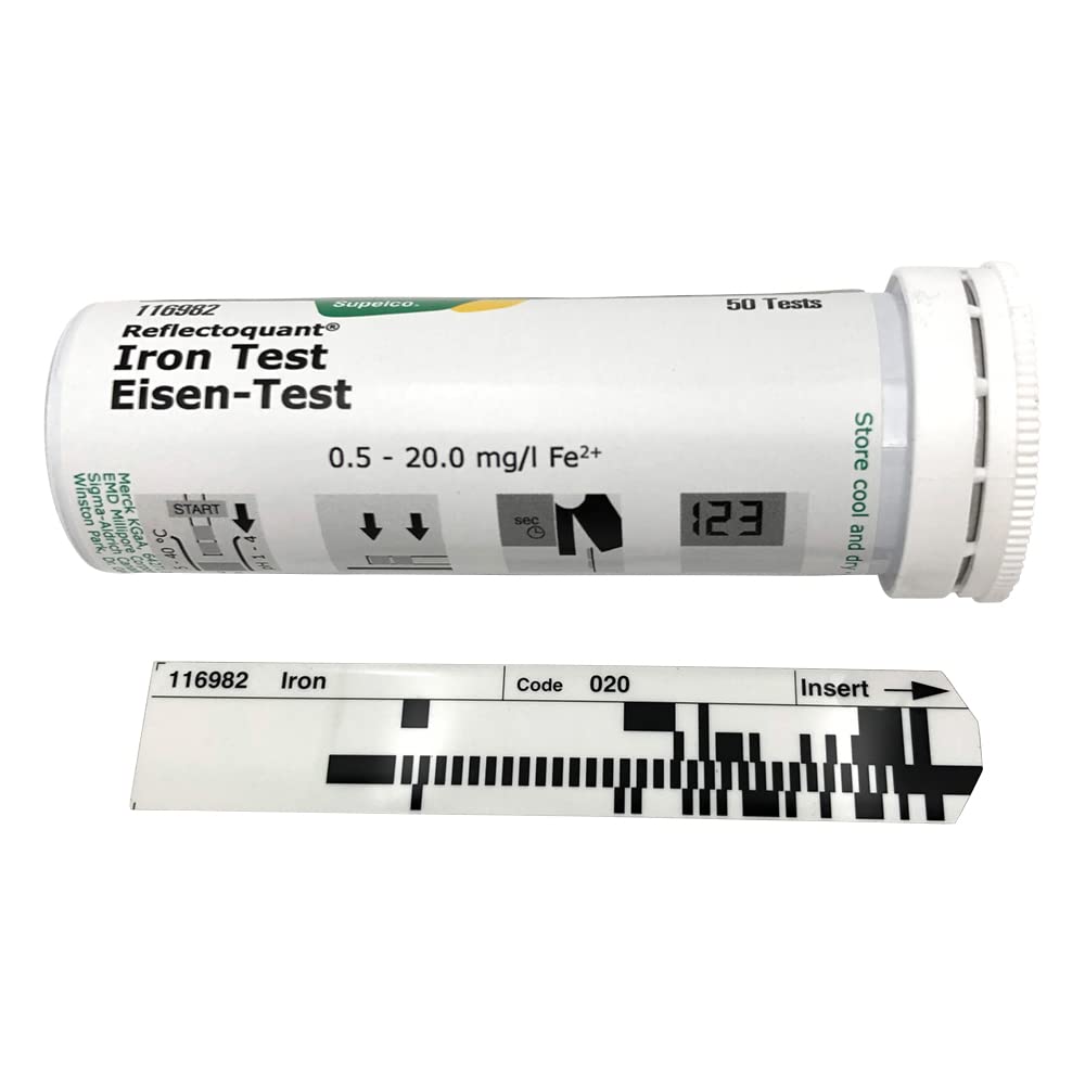 AS ONE RQ Flex Test Strips Iron Ion (Reflectoquant) 16982-1M (50 Sheets) / 2-5855-24