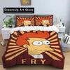 F-Futurama Poster Sheets Quilt Covers Bedding Dormitory Sheets Three-piece Bedding Set Three-piece Soft Warm Bedding Set