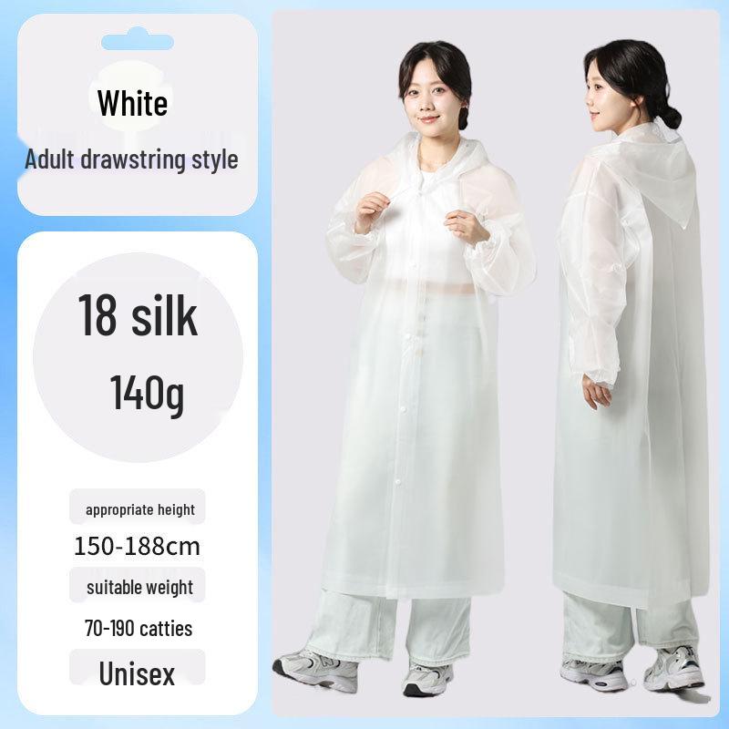 EVA Kids’ Raincoat: Thickened, Explosion-Proof for School, Hiking, Travel - Disposable Outdoor Poncho