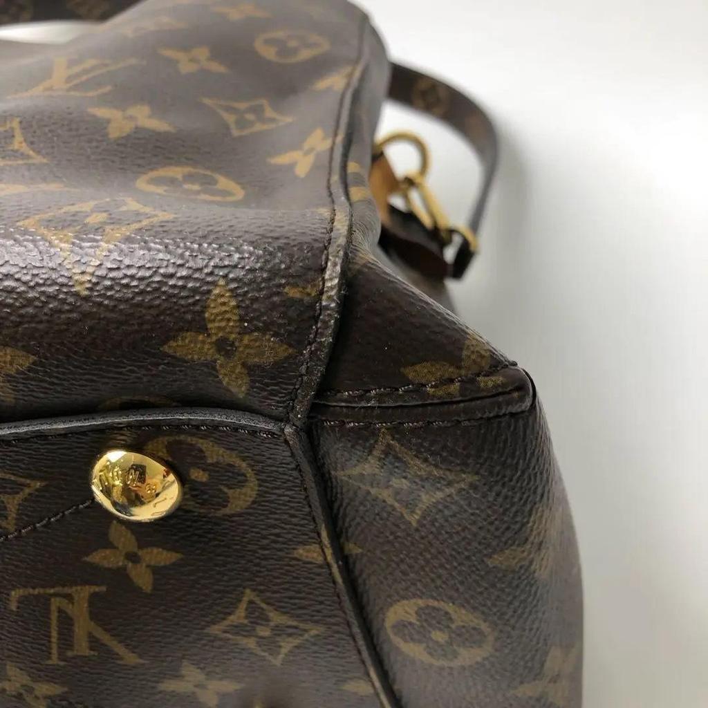 [Tweedehands] Montaigne Monogram Canvas en Leer Tote Tas Medium - Goed #1U106SK