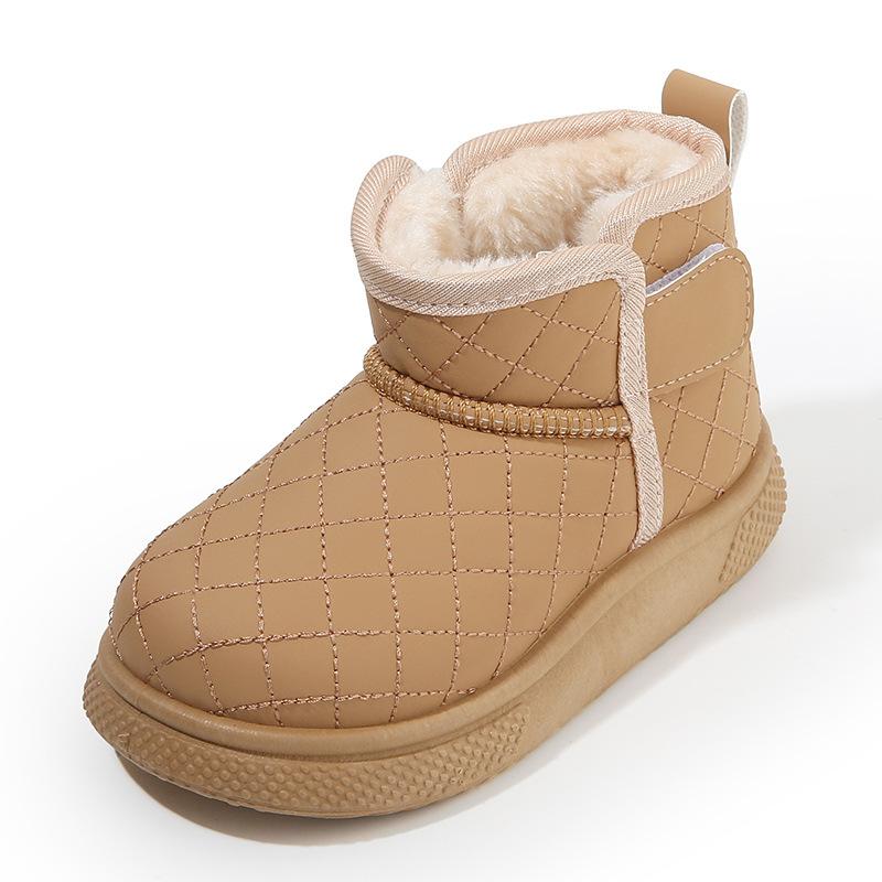 

Детские зимние ботинки 2025 года, новые зимние короткие ботинки для мальчиков, утепленные и утолщенные, хлопковые ботинки для девочек, теплая детская хлопковая обувь 21-26 (6 pairs in one hand) коричневый