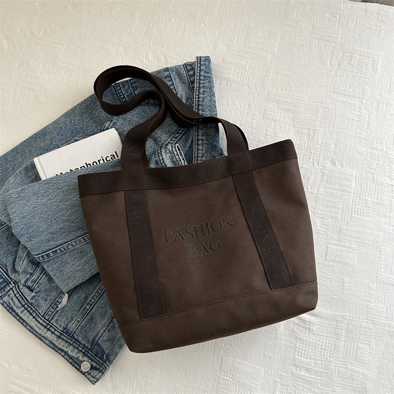 Stylish Large Capacity Canvas Tote Bag For Women Perfect For Spring Fashion And Daily Use