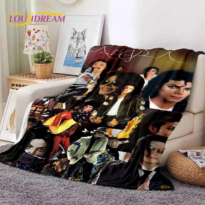 MJ King of Pop Michael Jackson Soft Flannel Blanket for Beds Bedroom Sofa Picnic,Throw Blanket for Cover Outdoors Leisure Gift