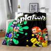 3D Cartoon game Splatoon Printed blanket Flannel Warm blankets Soft and comfortable blanket bed linings cubre cama Birthday Gift