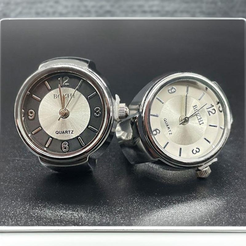Punk Vintage Quarzuhr Ring Elastischer Dehnbarer Finger Schmuck Für Männer Frauen Tägliches Mode Accessoire
