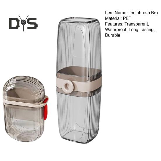 Travel Soap Case with Toothbrush Box Leakproof Easy To Clean Bathroom Soap Container with Lid Portable Bar Soap Holder