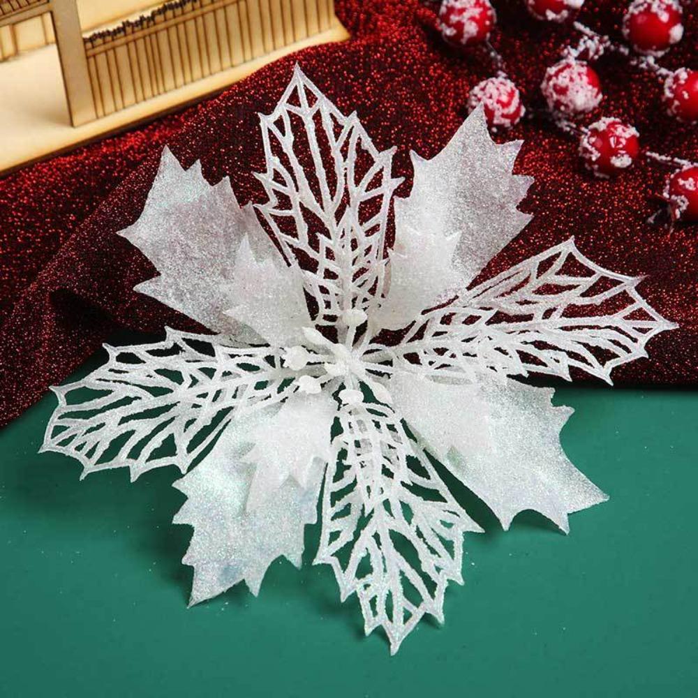 

5pcs Bling Christmas Snowflake Flakes Deer Christmas Tree Decor Window Ornaments Party Supply A