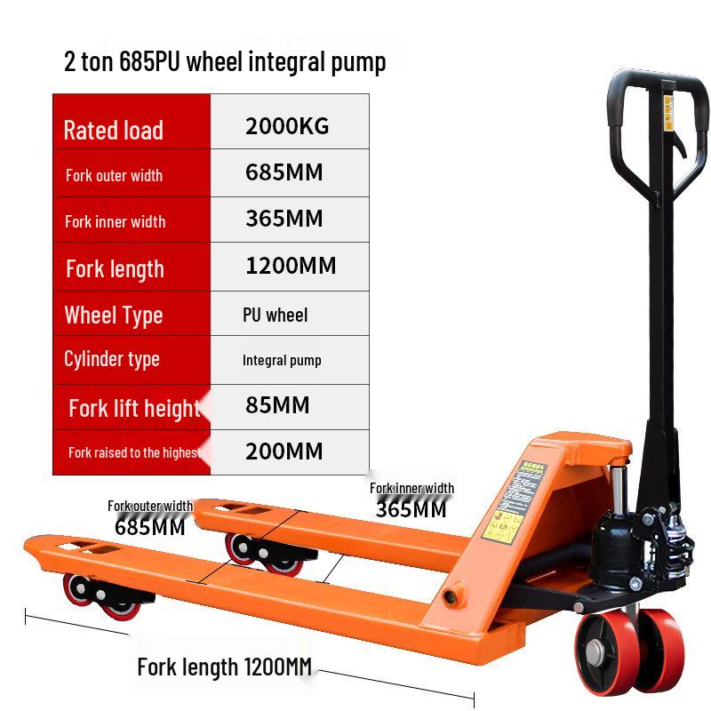 Manual Hydraulic Forklift 2 Ton Pallet Jack & 3 Ton Electric Forklift