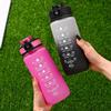 700ml Sports Water Bottle Portable Leak-proof Colorful Plastic Cup Shaker Bottle Outdoor Travel Portable Gym Fitness Jugs
