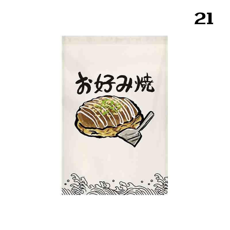 Japanese Style Door Head Half-curtain Kitchen Partition Cuisine Izakaya Sashimi Seafood Bistro Restaurant Decor Short Curtains