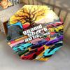 Vibrant Grand Theft Auto V Artwork Folding Umbrella 8 Paraphenoid Bones Durable Three Folds Sun Umbrella Gift