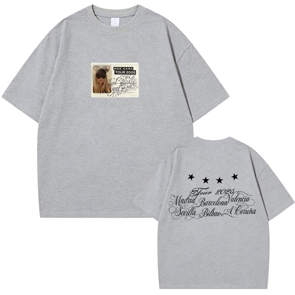 Singer Bad Gyal Tour 2026 Tshirt Unisex Women Fashion Pop Music T Shirts Unisex Casual Oversized Short Sleeve 100 Cotton Tshirts