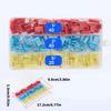 Practical Automotive Wiring Set 80Pcs Right Angled Flag Terminals Insulated Spade Connectors for Secure Connection