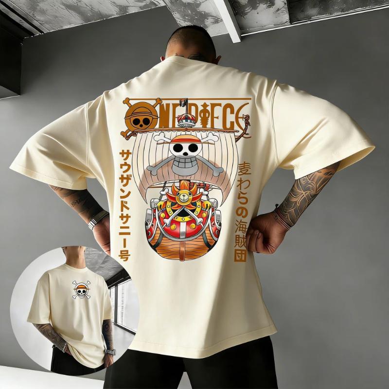 One Piece Anime T Shirt Men Women 2026 Summer Y2k Clothes Streetwear Oversized Cotton Tee Casual Graphic Print Short Sleeve Tops