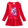 Princess Girls Kpop Rumi Zoey Mira Hunters Print Pleat Mesh Dress