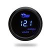 2 inch/52 mm Car Voltmeter Digital Blue/Red Led 12-24V Gauge Black Car Digital LED Display Voltage Gauge Voltmeter Round Panel