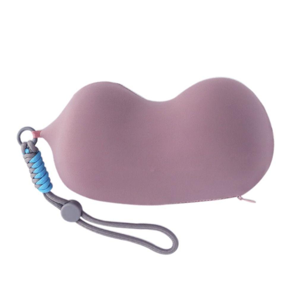 Mini Sleeping Neck Pillow Elasticity U-shaped Pillow Solid Color Slow Rebound Pillow  Men Women