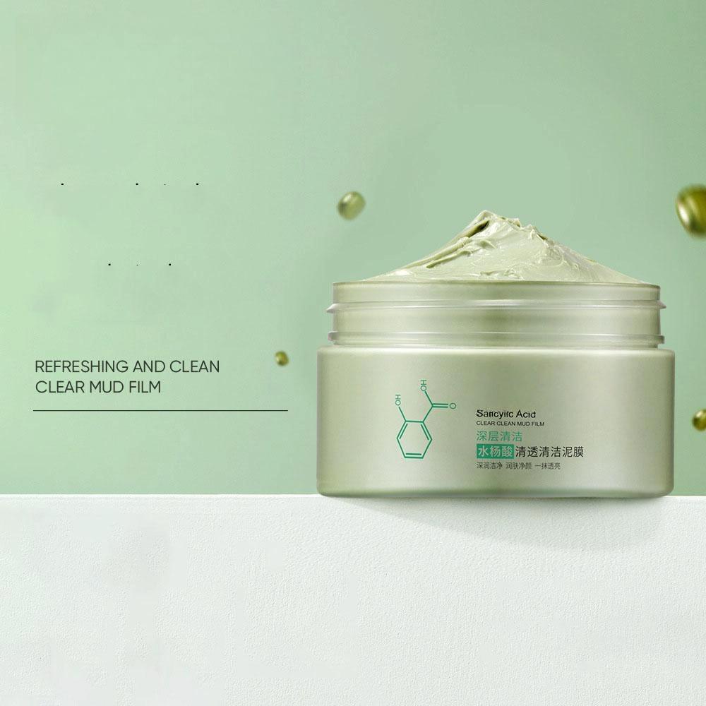 

Очищающая грязевая маска с салициловой кислотой для глубокого очищения кожи, чистоты, жирности и загрязнений, 100 г 100g