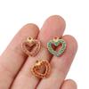 5pcs Mixed Stainless Steel Rhinestone Pendants Colorful Crystal Charms Beads for Necklace Bracelet Jewelry Making Charm DIY