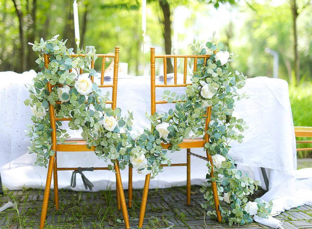 2-Meter Artificial Rose & Camellia Vine for Wedding Flower Walls & Home Table Decor