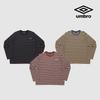 Long Sleeve T shirT coTTon Waffle sTripe Ur321crl93