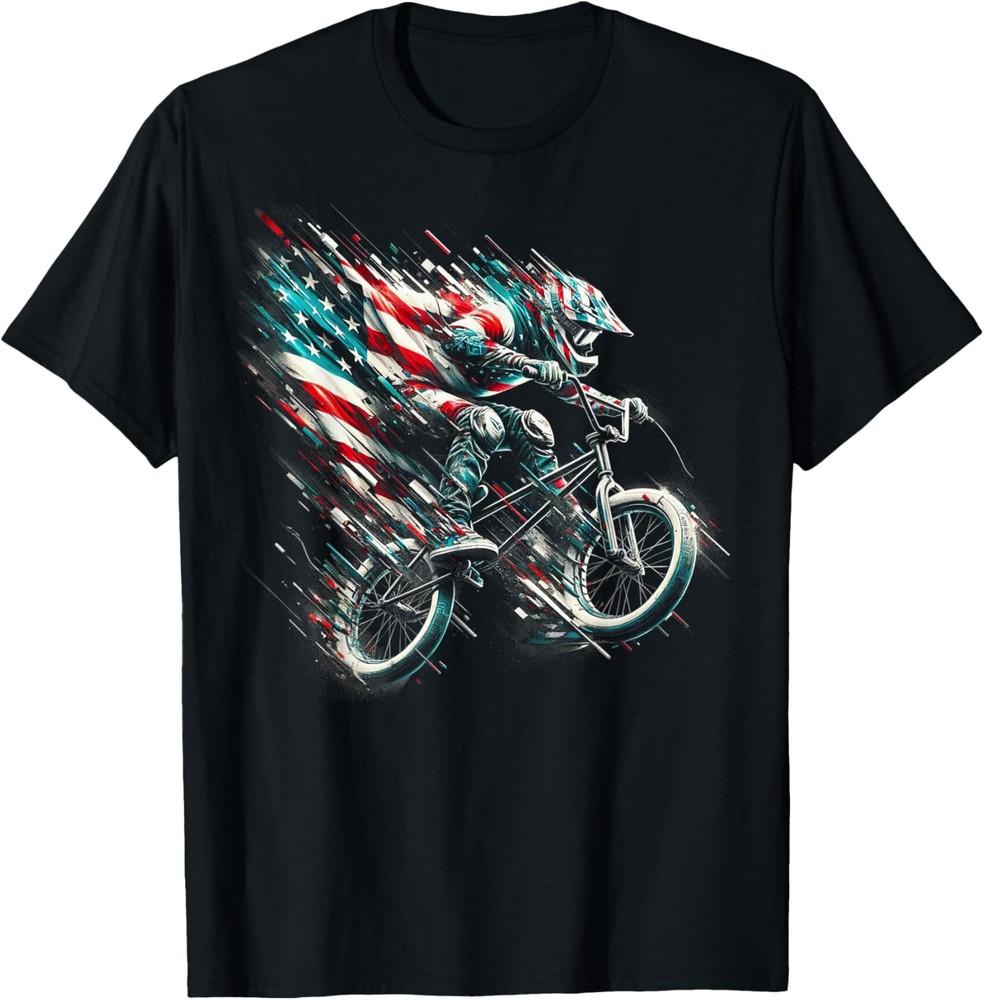 

BMX American Flag USA - BMX Vintage Distressed BMX T-Shirt Unisex T-Shirt XXL