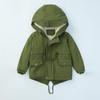 Long Style Kids Clothes Winter Jacket for Boys Fleece Velvet Kids Boys Girls Coat Outerwear Overalls for Children