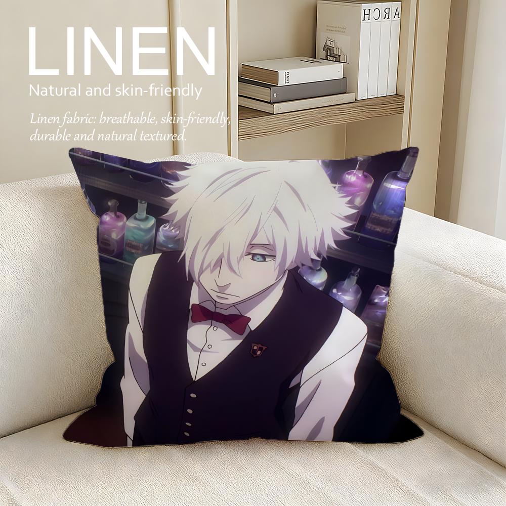 Mystery Death Parade Cushion Cover Pillowcase Set Pcs x x Breathable Washable Sofa Cushion Cover