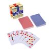55Pcs New Deck Of Cards Pvc Scrub Waterproof Playing Cards, Big Character Plastic Texas Hold'Em Poker Set In Case Table Game