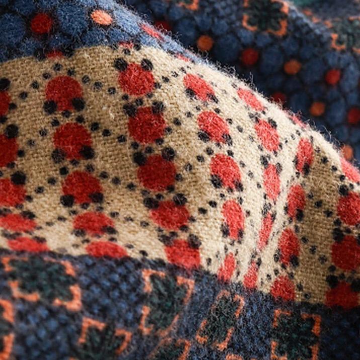 Baumwolljacke für Damen im Ethno-Stil, beliebte Herbst- und Winterjacke mit warmem Dünnschliff, lässiger Mantel