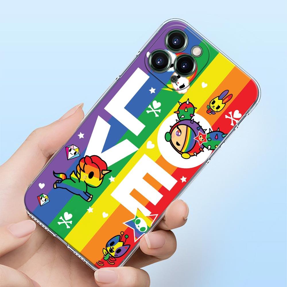 Gay Lesbian LGBT Rainbow Love Shell Case for iPhone 16 15 11 12 13 14 Pro Max for iPhone 16 Plus Soft Transparent Cover Fundas