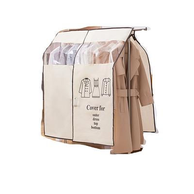 Klädskydd Nonwoven Dammskydd Vattentätt Transparent Fönsterdesign Hängande Plagg