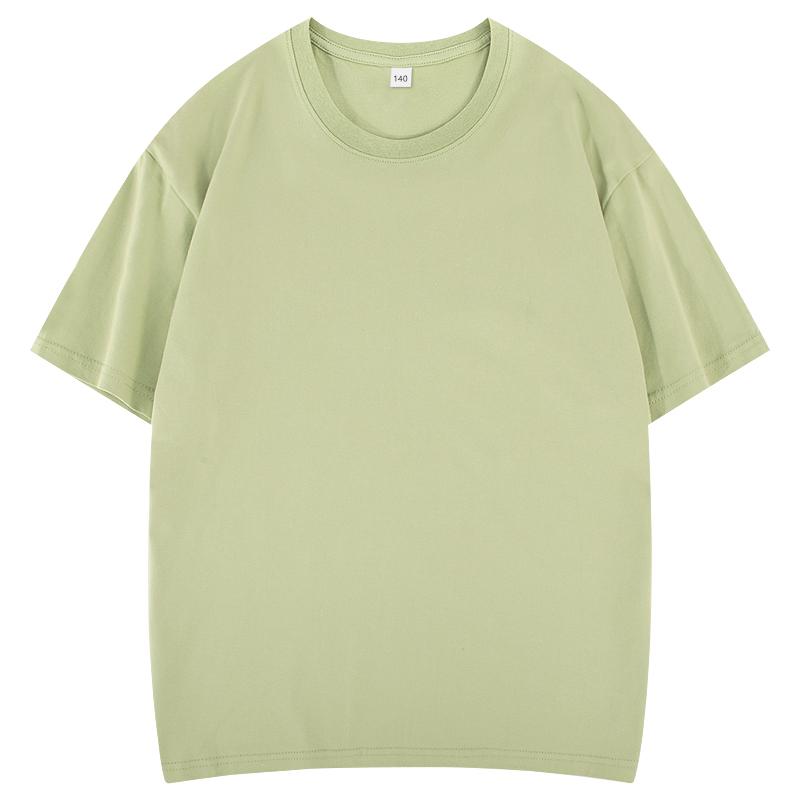 2026 Hot Sale Kids 100% Cotton Solid Color Round Neck T-Shirt - Soft & Comfy Basic Tee KXINKIDT