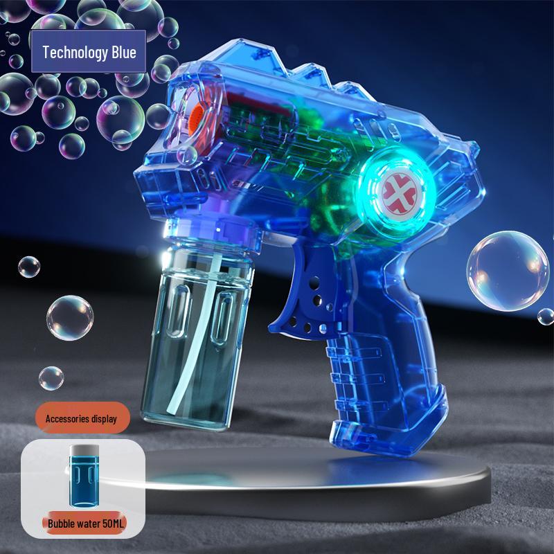 Children s Handheld Rechargeable Automatic Bubble Blowing Toy Gun 2026 for Girls