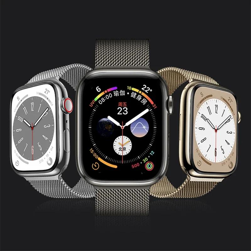 Milanese Loop for watch band 44mm 40mm 45mm 41mm 42-38-44 mm strap ultra 2 49mm metal bands iwatch series 9 8 7 6 SE 5 4 3
